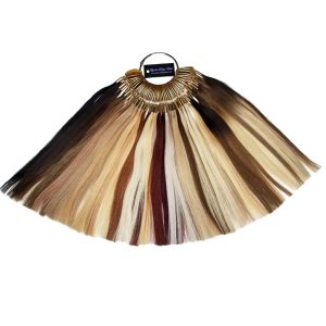 hair extension color ring, hair extension color wheel, hair color ring